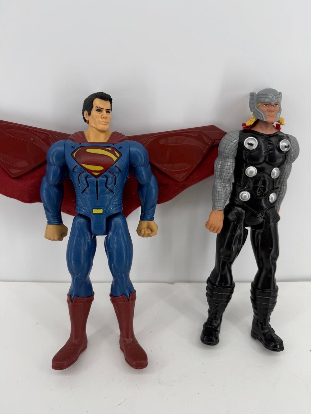 Superman Thor Action Figure Lot 12 Inch DC Comics Marvel Hasbro Superhero Toys
